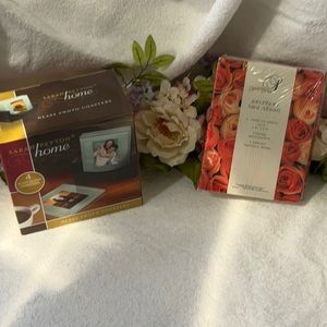 SET OF 2 ITEMS SARAH PEYTON COASTERS AND SPECIAL MEMORIES PHOTO ALBUM NIB